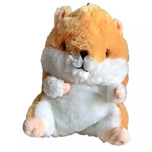 Large Hamster Plush 13” Soft Stuffed Animal Beige RHODE Island Novelty Toy